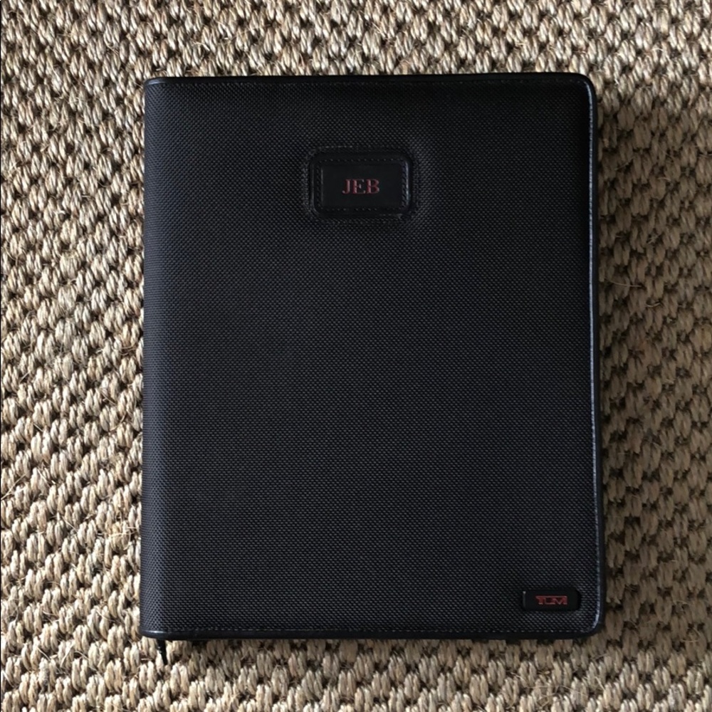 Tumi iPad folio case with zipper